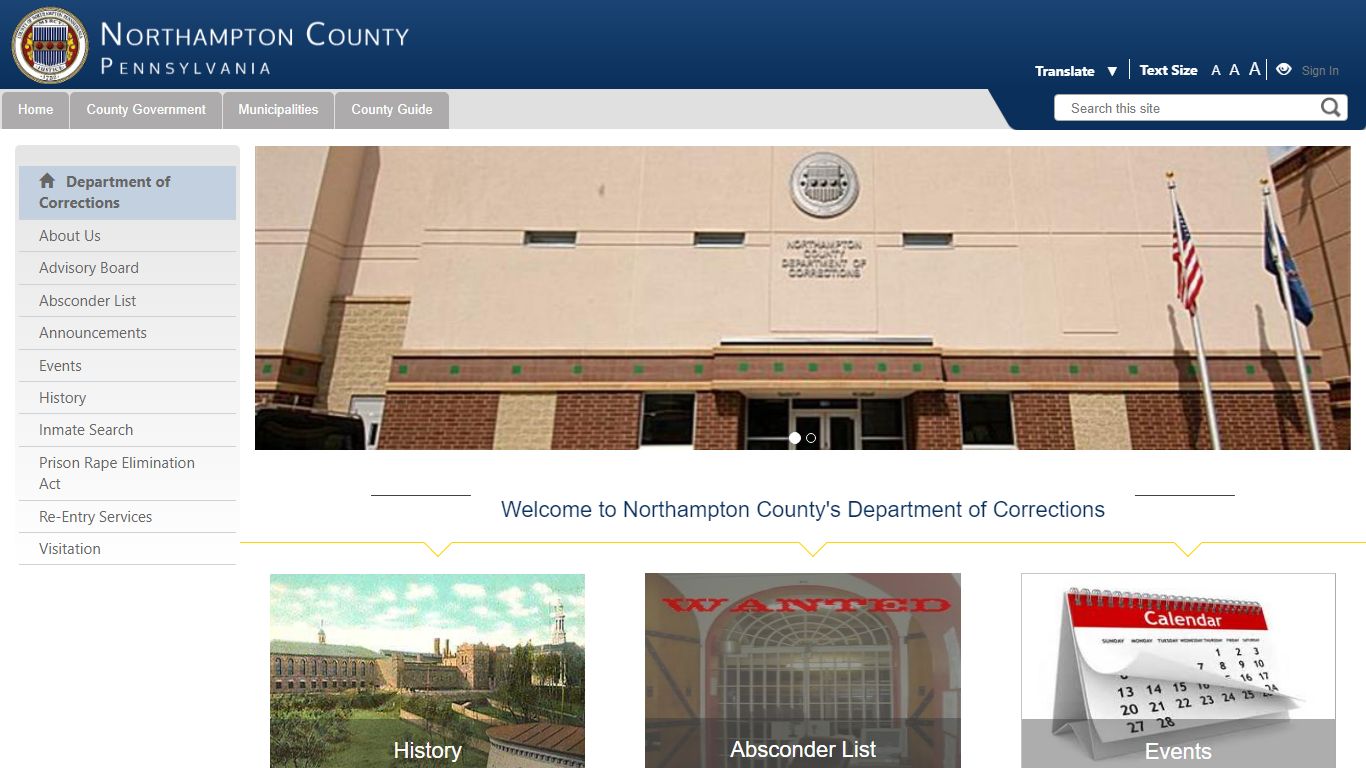 Department of Corrections - Northampton County, Pennsylvania